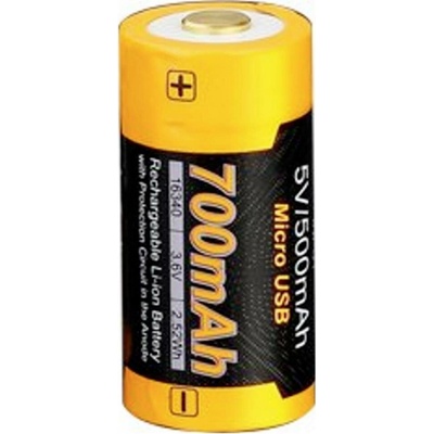 Fenix USB Li-Ion RCR123A 16340 700mAh 2,5A FERCR123ALIIONUP