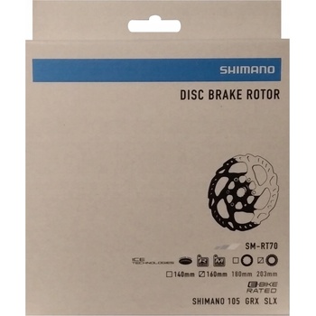 SHIMANO SM-RT70 CenterLock 160mm strieborná