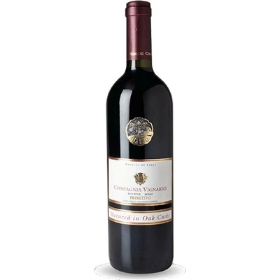 COMPAGNIA VIGNAIOLI Primitivo del Salento IGT 2021 14% 0,75 l (holá láhev)