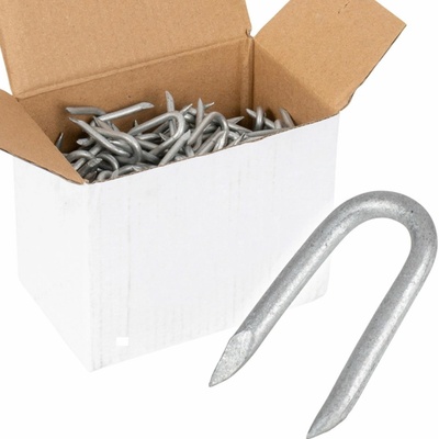 Pozinkované farmárske skoby 3,1 × 31 mm - 1 kg, cca 290 ks