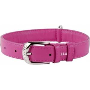 COLLAR Плосък кожен нашийник розов 46 - 60см, 35мм
