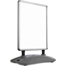 JAGO Reklamní stojan, stříbrný, 635 x 1150 x 350 mm