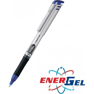Pentel Ролер Pentel Energel BL17, син цвят на писане, дебелина на линията 0.7 mm, гел, сребрист, цената е за 1бр. (продава се в опаковка от 12бр. ) (OK26798)