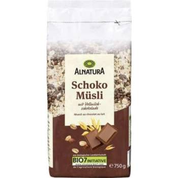 Alnatura Bio müsli s mléčnou čokoládou 750 g