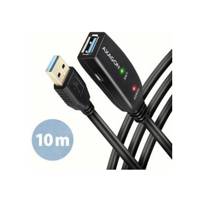 AXAGON USB-A USB Cable - USB-A 10 m Black (ADR-310)