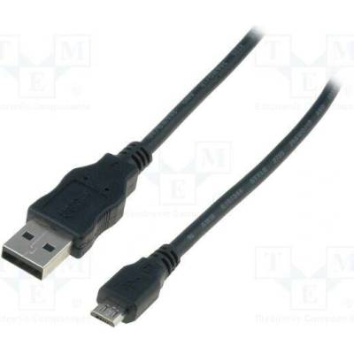 Digitus AK-300110-018-S USB 2.0, USB A vidlice,USB B micro vidlice, niklovaný
