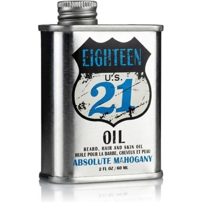 18.21 Man Made Oil Absolute Mahogany 60 ml подхранващо и хидратиращо масло за брада, коса и лице