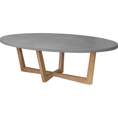EX Home Трапезна маса EX Home модел Cement Oval, 300 см