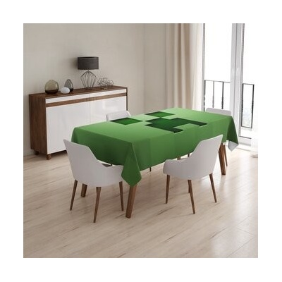 Ubrus Green Blocks: 130x130cm