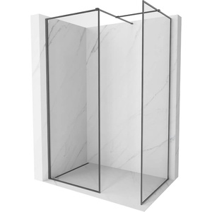 Mexen Kioto-XF душ параван Walk-in с рамка 150x90 см, прозрачен 10 мм пистолетно сив (800-150-202-04-66-090-XF)