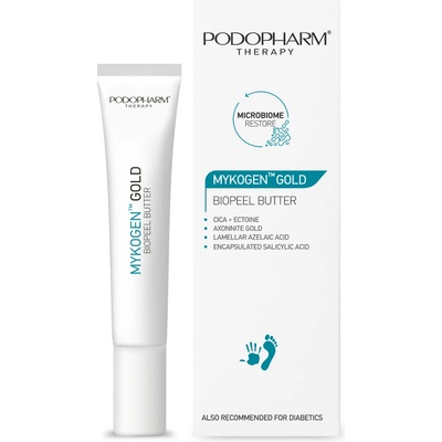 PODOPHARM MYKOGEN GOLD bioenzymatické exfoliační máslo 20 ml