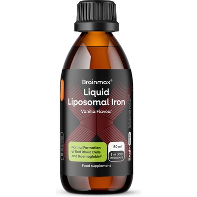 BrainMax Liposomal Natural Iron, липозомно желязо, 200 мл