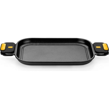 BRA Гладка плоча за печене и готвене BRA ORIGEN с незалепващо покритие - 32 х 24 х h3 см (BRA 830740)