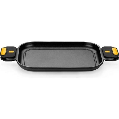 BRA Гладка плоча за печене и готвене BRA ORIGEN с незалепващо покритие - 32 х 24 х h3 см (BRA 830740)