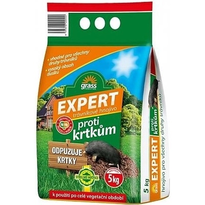 Nohelgarden Hnojivo GRASS EXPERT na trávník proti krtkům 5 kg