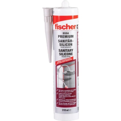 Fischer DSSA sanitárny silikón Farba biela 053101 310 ml