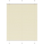 vidaXL Плисирана щора Cream 110x100 cm Ширина на плата 109, 4 cm (4015281)