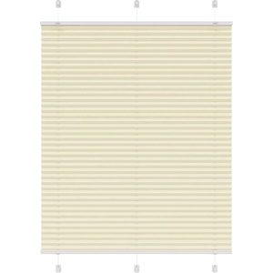 vidaXL Плисирана щора Cream 110x100 cm Ширина на плата 109, 4 cm (4015281)
