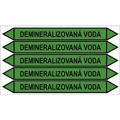 Značení potrubí, demineralizovaná voda PZGL 009079