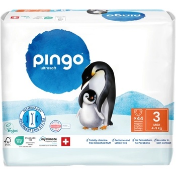Pingo Пелени Pingo Ultrasoft - Midi, размер 3, 4-9 kg, 44 броя (0437-00)