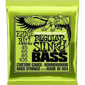 Image 1 of Ernie Ball 2856 Regular Slinky Nickel Wound Medium Scale Bass Strings 45-105 Струни за бас китара