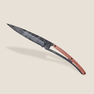 Deejo 1GB510 37g black Serration collection Topography coralwood
