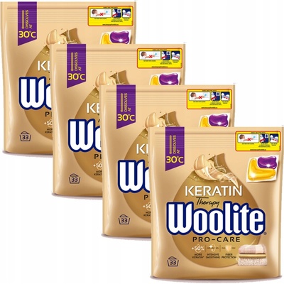 Woolite Keratin Kaspulky na pranie 4 x 34 PD