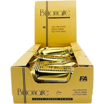 FA Nutrition Billionaire Bar | High Fibre ~ Gluten Free ~ Protein Bar [18 x 45 грама] Двоен шоколад