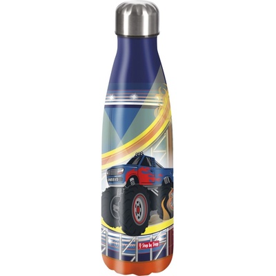 Step By Step Izolovaná fľaška na nápoj z nerezovej ocele 500 ml Monster Truck Rocky