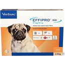 Veterinárne prípravky Virbac Effipro Duo spot-on Dog 67 mg S 2-10 kg 4 x 0,67 ml