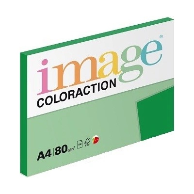 Image Coloraction A4, 80g papír barevný zelený tmavý 100 listů