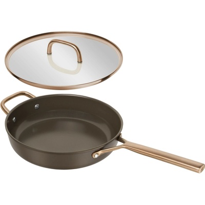Zwilling Nepriľnavá soté panvica Milano s keramickým povrchom a sklenenou pokrievkou Ø 28 cm hnedá 1035083