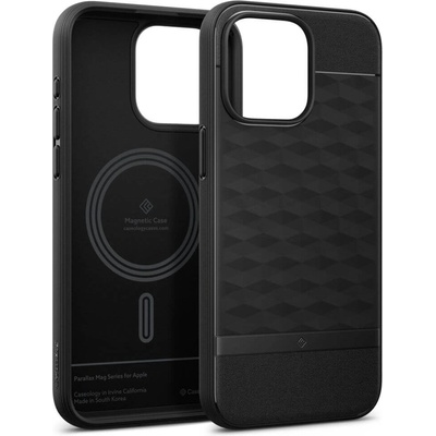 Spigen Magsafe Калъф за iPhone 15 Pro, Spigen Caseology Parallax, Черен (ACS06749)