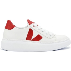 Tinti Shoes Дамски кецове Iva white red