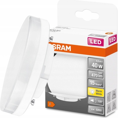 Osram LED žiarovka GX53 4,9W 40W 470lm 2700K Warm 100° STAR