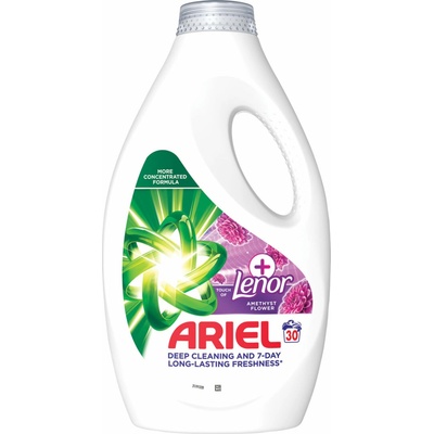 Ariel tekutý prací prostriedok + TOL Amethyst Flower 1,35 l 30 PD