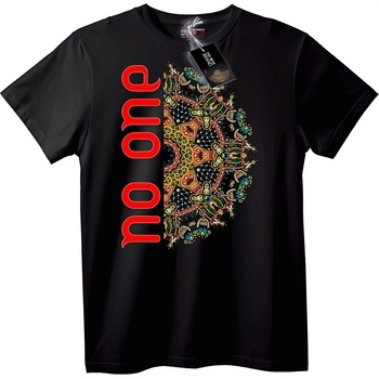 NOONEBRAND Тениска Никой Черепен Арт - XL, White