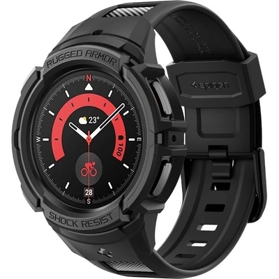 Spigen Каишка Spigen Rugged Armor Pro, за Samsung Galaxy Watch5 Pro 45mm, Черен (21835-0)