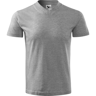 MALFINI Malfini v-neck 102 / Унисекс тениска с v-образно деколте - тъмносив меланж xxl (1021217)
