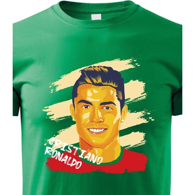 Dětské tričko Cristiano Ronaldo Barva Zelená Canvas Bezvatriko.cz 1914