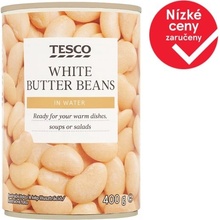 Tesco Bílé fazole máslové ve vodním nálevu 400 g