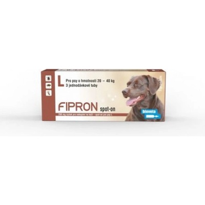 Bioveta Fipron spot-on Dog L 20-40 kg 3 x 2,68 ml