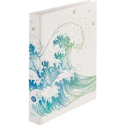 Herlitz Pořadač 2 kroužkový A4 2,5 cm GREENline Vlna