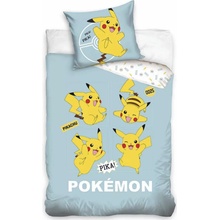 Carbotex bavlna obliečky Pokémon Pika Pika Pikachu 140x200 70x90