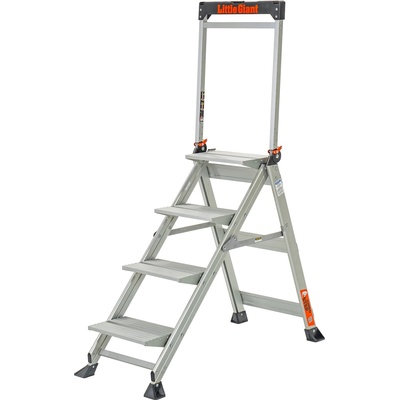 Little Giant Ladder Алуминиева степ стълба Little Giant Jumbo Step с ултра широки 1x4 стъпала (11904EN)