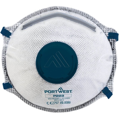 Portwest CARBON DOLOMITE P223 respirátor FFP2 s ventilkem 10 ks