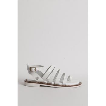 Jacket Club Mammamia Дамски сандали от естествена кожа 1140 - Бели #359198 (359198_Бяло)