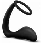 Blush Novelties Anal Adventures Platinum Silicone Plug & Performance Ring, Black