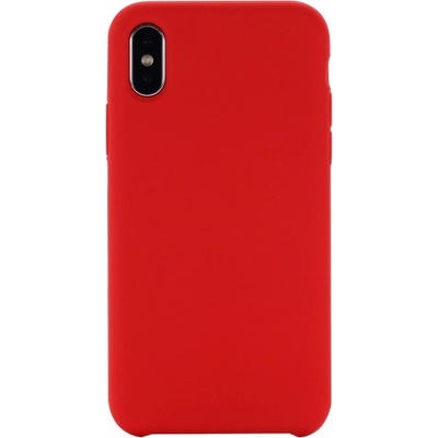 AppleKing liquid silikónový iPhone XS Max – červené