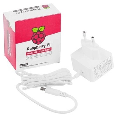 Raspberry Pi napájecí zdroj USB-C 5,1V 3A pro Raspberry Pi 4B, EU, bílý – Zbozi.Blesk.cz